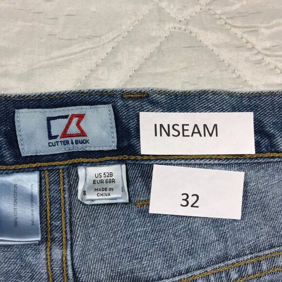 Cutter & Buck well worn blue jeans 52X32 - Picture 6 of 9